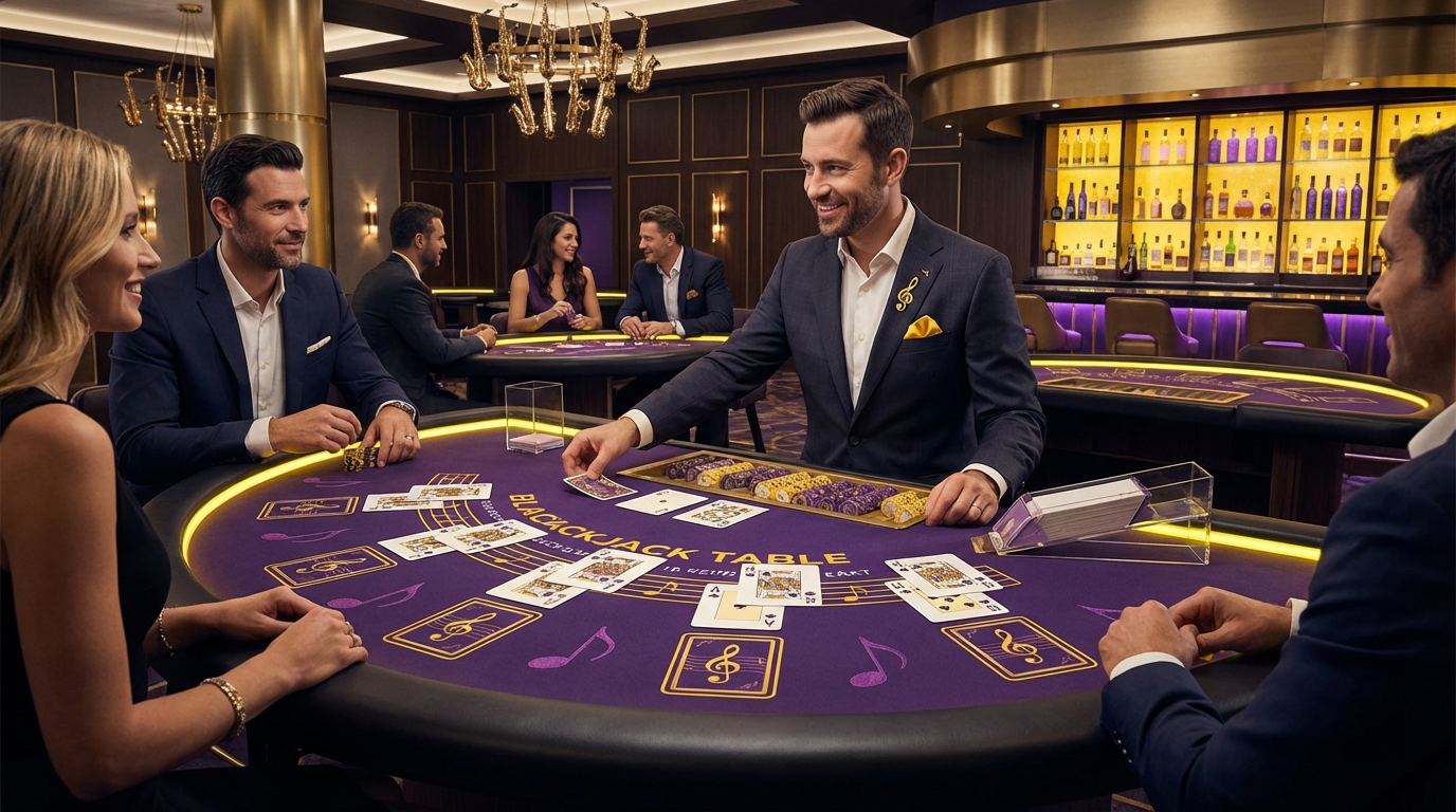Blackjack Musical 161bet - Mesa de 21 com Tema Musical